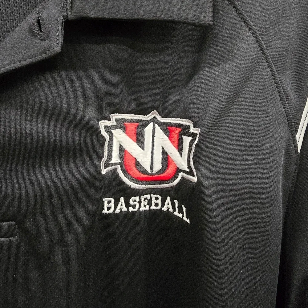 NNU Nike Dri-FIT Mens Polo Shirt Black NN Baseball Athletic Short Sleeve‎ XL